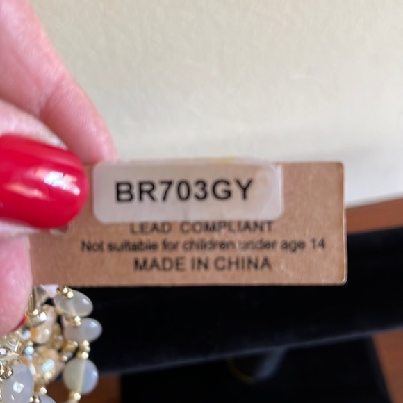 NWT bead and leather wrap bracelet - Picture 8 of 9